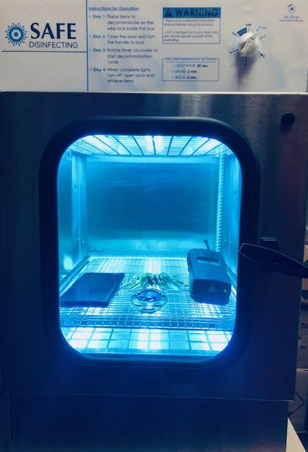 Ultraviolet ray disinfection chamber